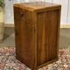 English Art Deco bedside table from the 1950s in walnut.