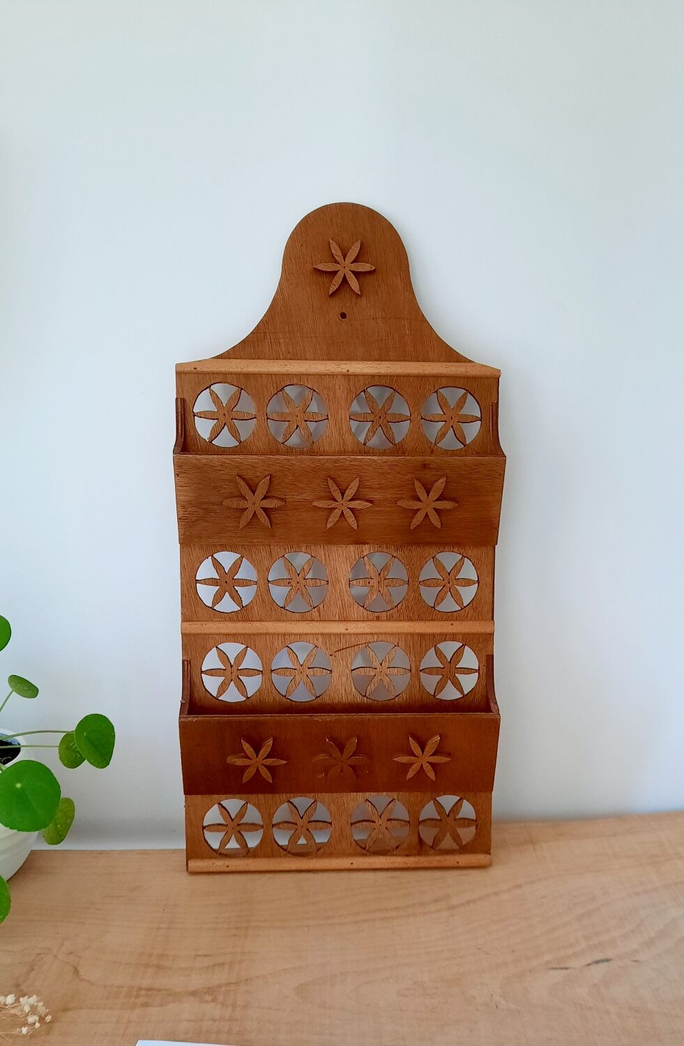 Wooden letter holder