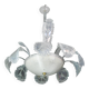 Luxury Barovier & Toso chandelier, Murano Pulegoso glass, 1950s