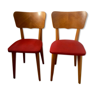 Lot de chaises 1950 elf indissociables