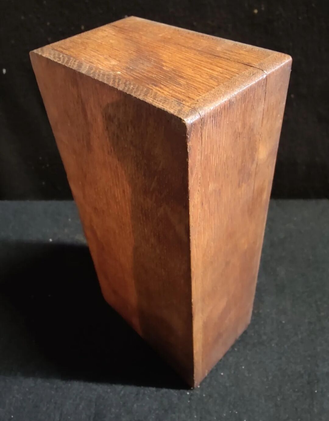 English cigarette box wood and silver plate 19th regiment london old mess