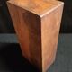 English cigarette box wood and silver plate 19th regiment london old mess