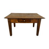 Table basse en bois massif, avec tiroir