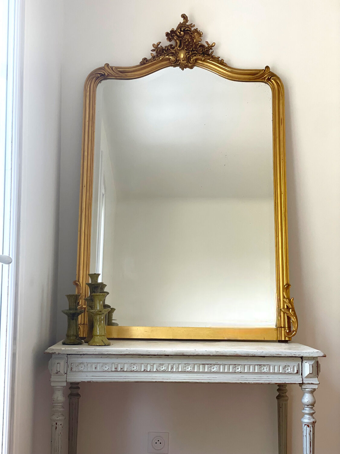 Old mirror Louis XV 145x92