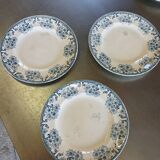 14 mismatched flat plates Terre de fer