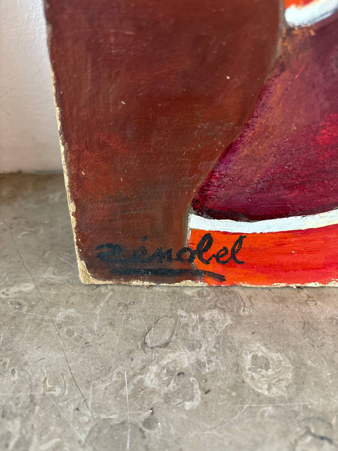 Bouquet of flowers signed