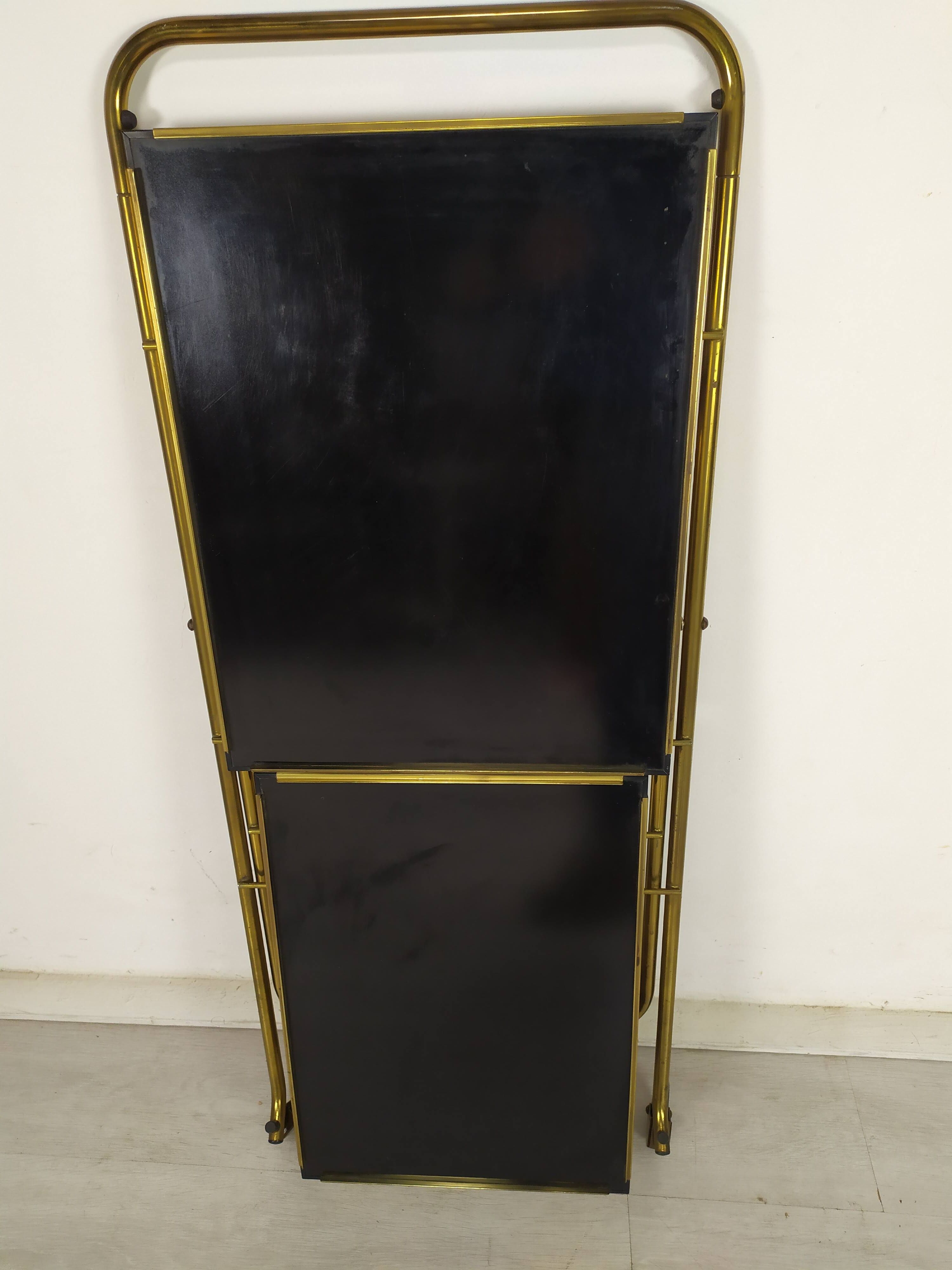 Vintage brass folding dessert