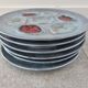6 stoneware oil plates