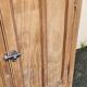 Old Parisian furniture with two doors, raw sanded.