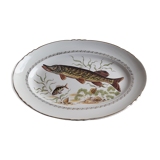Orchies Earthenware Fish Dish Wolves Mill 36.5 x 24.5 cm