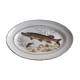 Plat à poisson en faïence d'Orchies Moulin des loups 36,5 X 24,5 cm