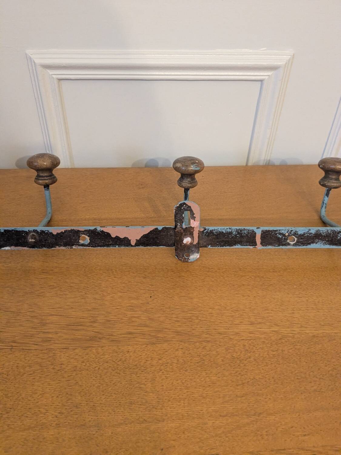 Vintage wall-mounted coat rack