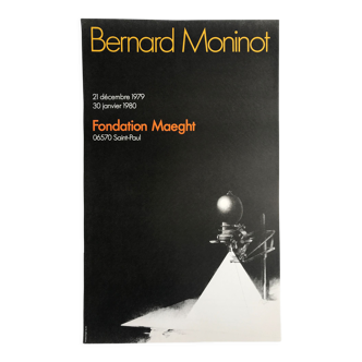 Affiche originale en lithographie de Bernard Moninot, Fondation Maeght, 1979