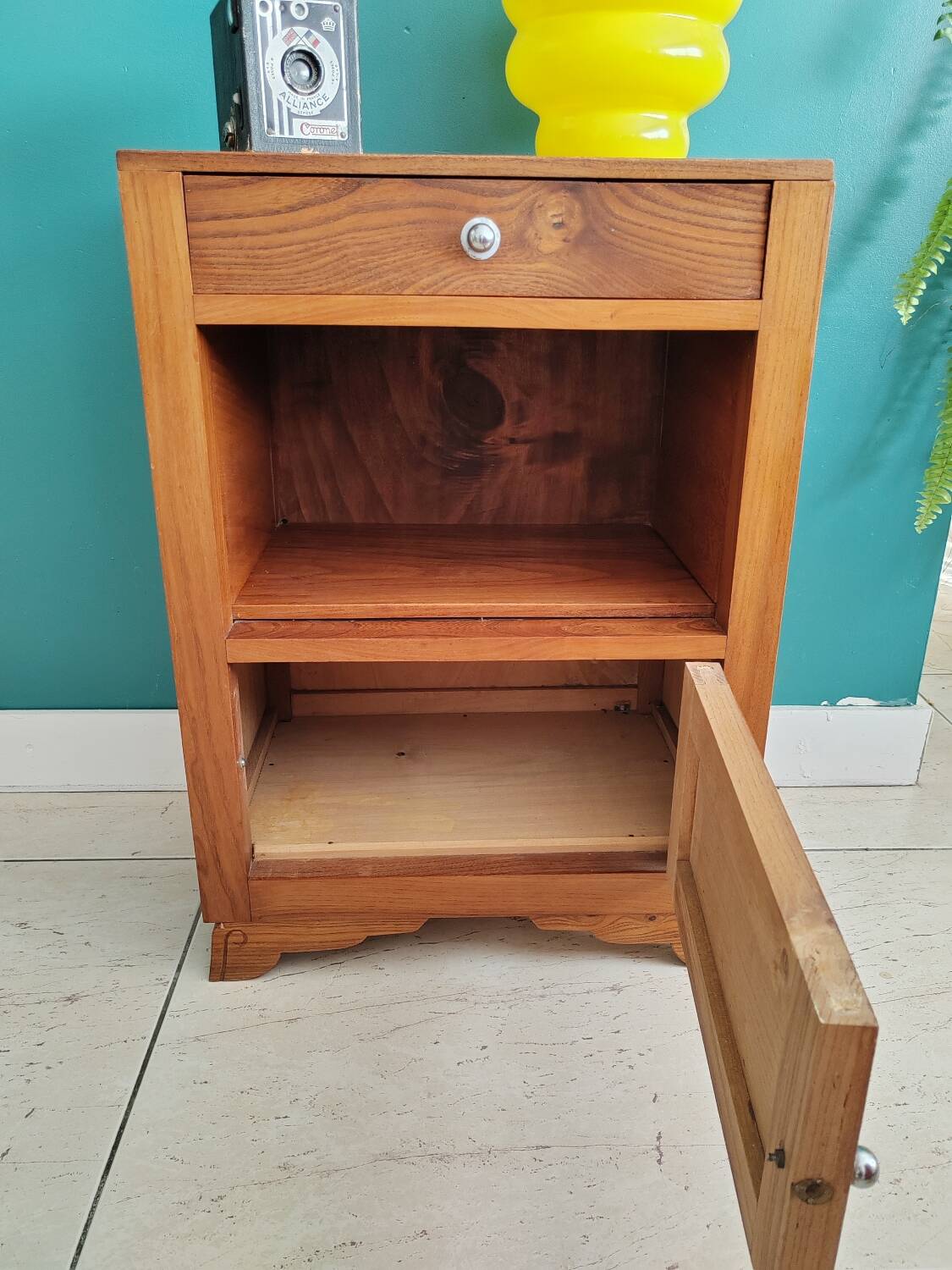 Vintage nightstand bedside table