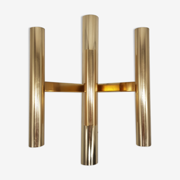 Masion Sciolari 6 light wall light in gold-plated steel tube