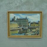 Hjalmar Larsson(1881-1960), Stockholm Cityscape, 1940, Oil Painting