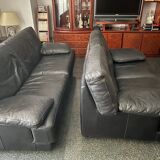 Leather sofa set