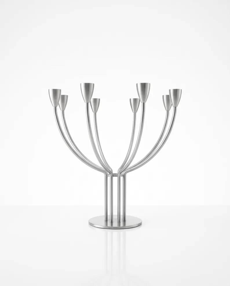 Chandelier / 8-arm candlesticks by K&M Hagberg - IKEA vintage 1990
