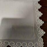 Old white cotton pillowcase 64 x 68 cm