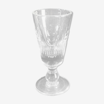 Verre à absinthe en verre soufflé et taillé