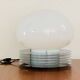 Table lamp in stainless steel and opaline glass by Tronconi Illuminazione, Italy 1970s