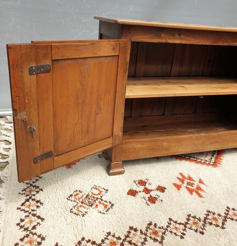 Norman countryside buffet in solid cherry wood nineteenth