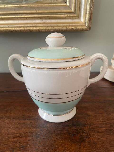 coffee pot, sugar bowl and milk jug KG Luneville Regency model