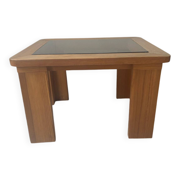 Table d’appoint en pin années 70/80