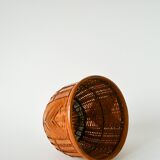 Pair of wicker/rattan planters, 1970