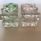 Salt and pepper faceted molded glass
