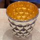 Timbale in solid silver and vermeil