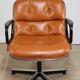 Charles Pollock leather office chair, Knoll edition, 1970