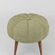 Up to Six Charming Zigzag Midcentury Stools, Pouf, Ottoman, Footstools, 1950s