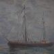 Marine seascape with sailing ships - Herman Van den Berghe, ca. 1900-1920