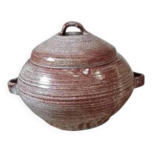 Soupière en grés vernissé