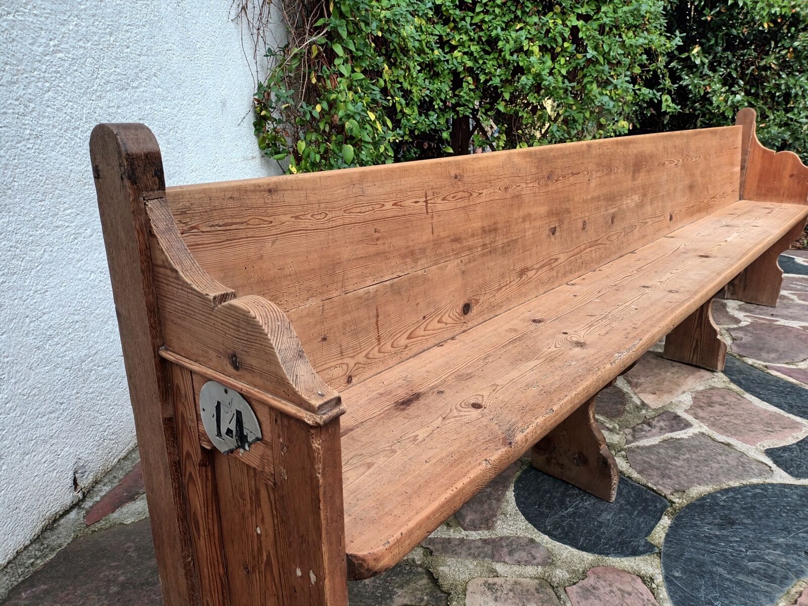 Old church pew, 263 cm