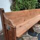 Banc d'église ancien, 263 cm