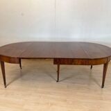 Swiss Biedermeier Extendable Dining Table in Walnut and Brass, 1820s