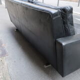 Leather sofa from the 70s chrome footing