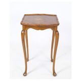 Set of 3 Insert Tables with Neo-Rococo-style Marquetry from Around the 1960s