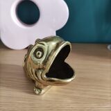 Cendrier bronze poisson England