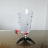 Tripod lamp in perspex, Bakelite and brass, 1950s or 1960s, France