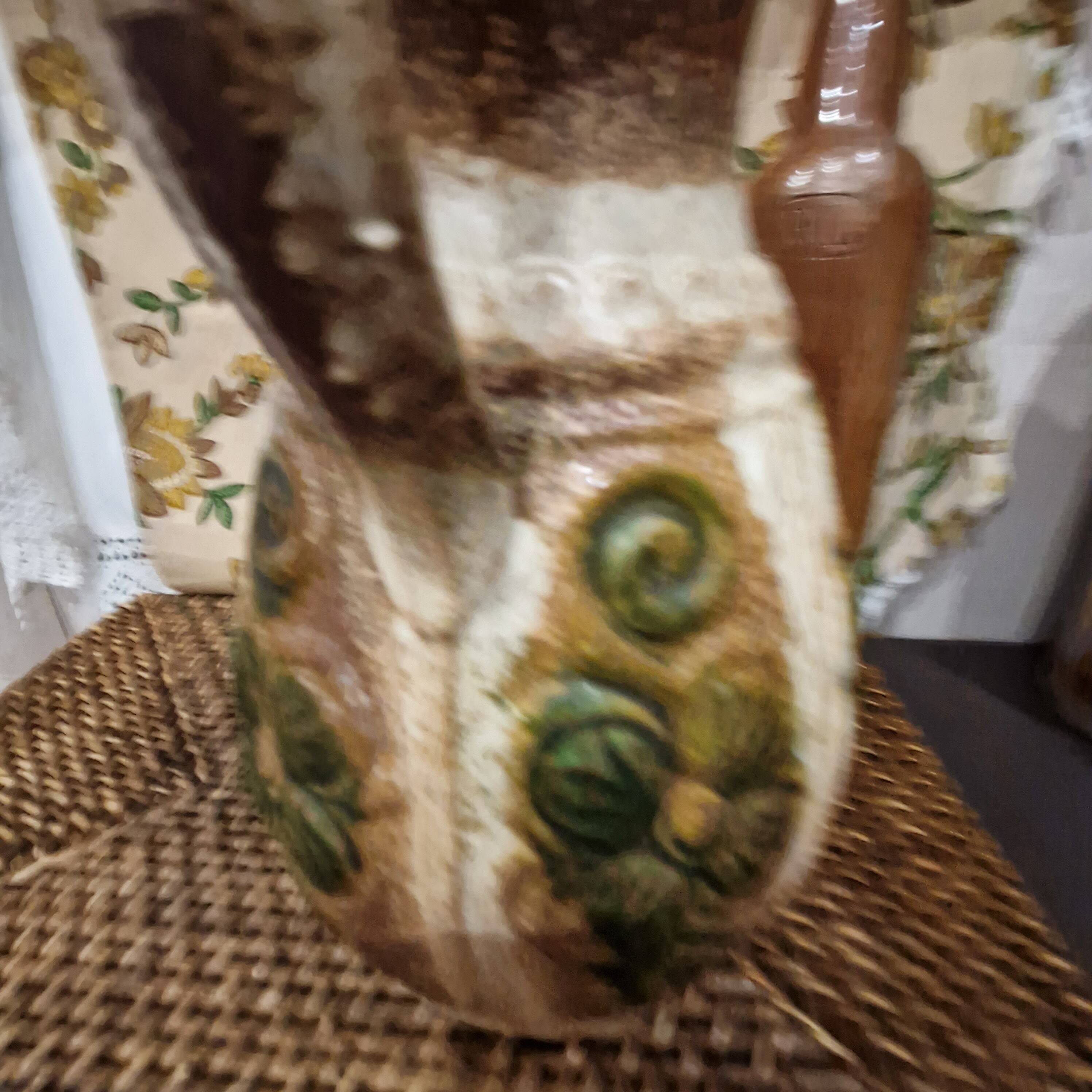 Vintage pitcher vase West Germany Uebelacker U-Keramik model 1854 25 60s