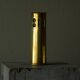 Patinated perforated brass vase from the 1920s.