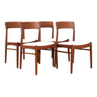 Danish Teak Dining Chairs by Henning Kjærnulf for Korup Stolefabrik, 1960s, Set of 4