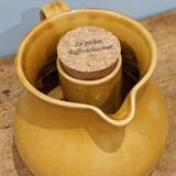 Refresher pitcher in ochre ceramic sandstone