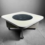 Table basse avec plateau à goûter rotatif, années 70, Allemagne