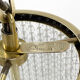 1960s brass & crytal chandelier by Preciosa Glassworks, Czechoslovakia