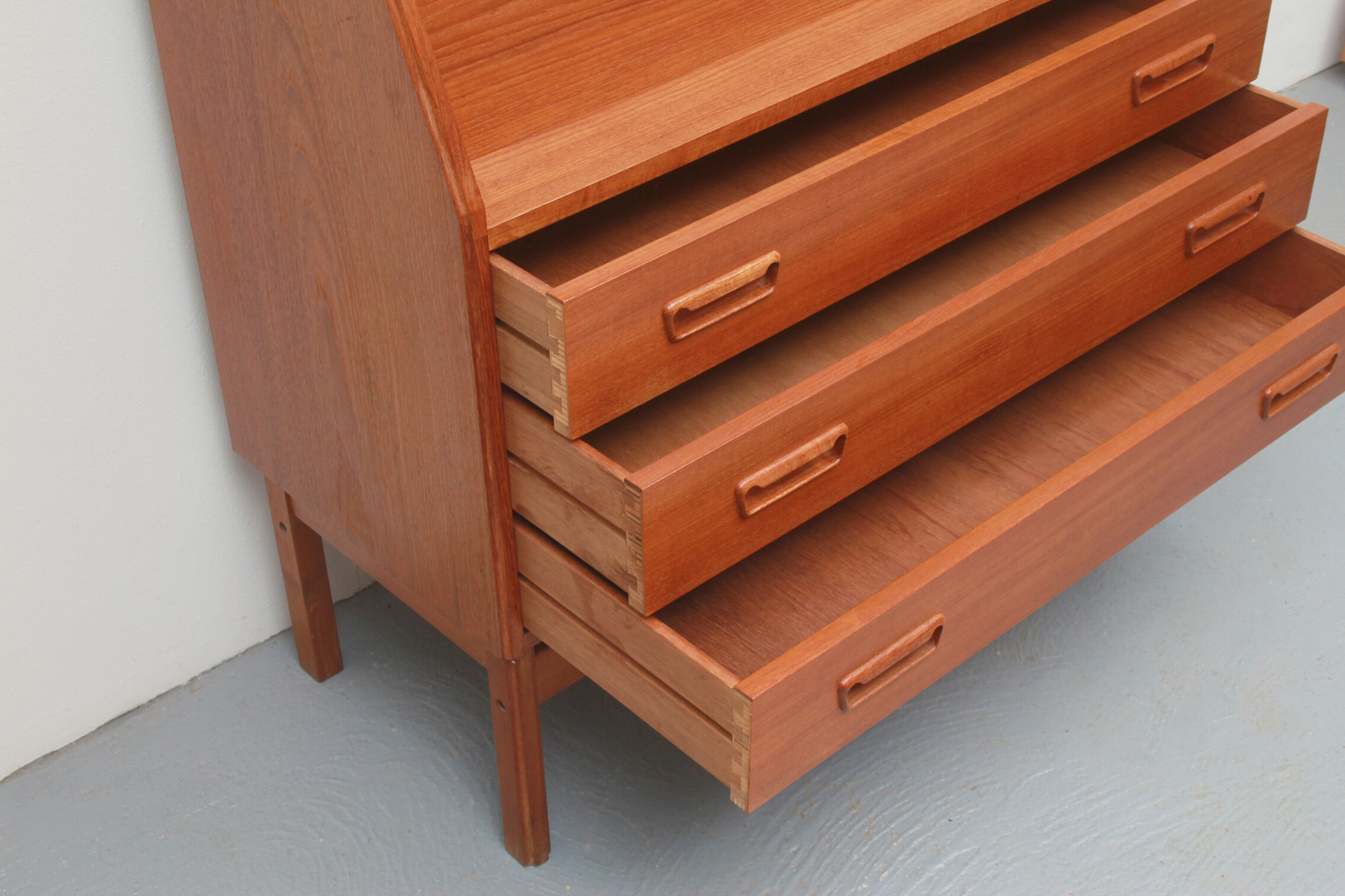 1960s secretary in teak, Dyrlund Denmark