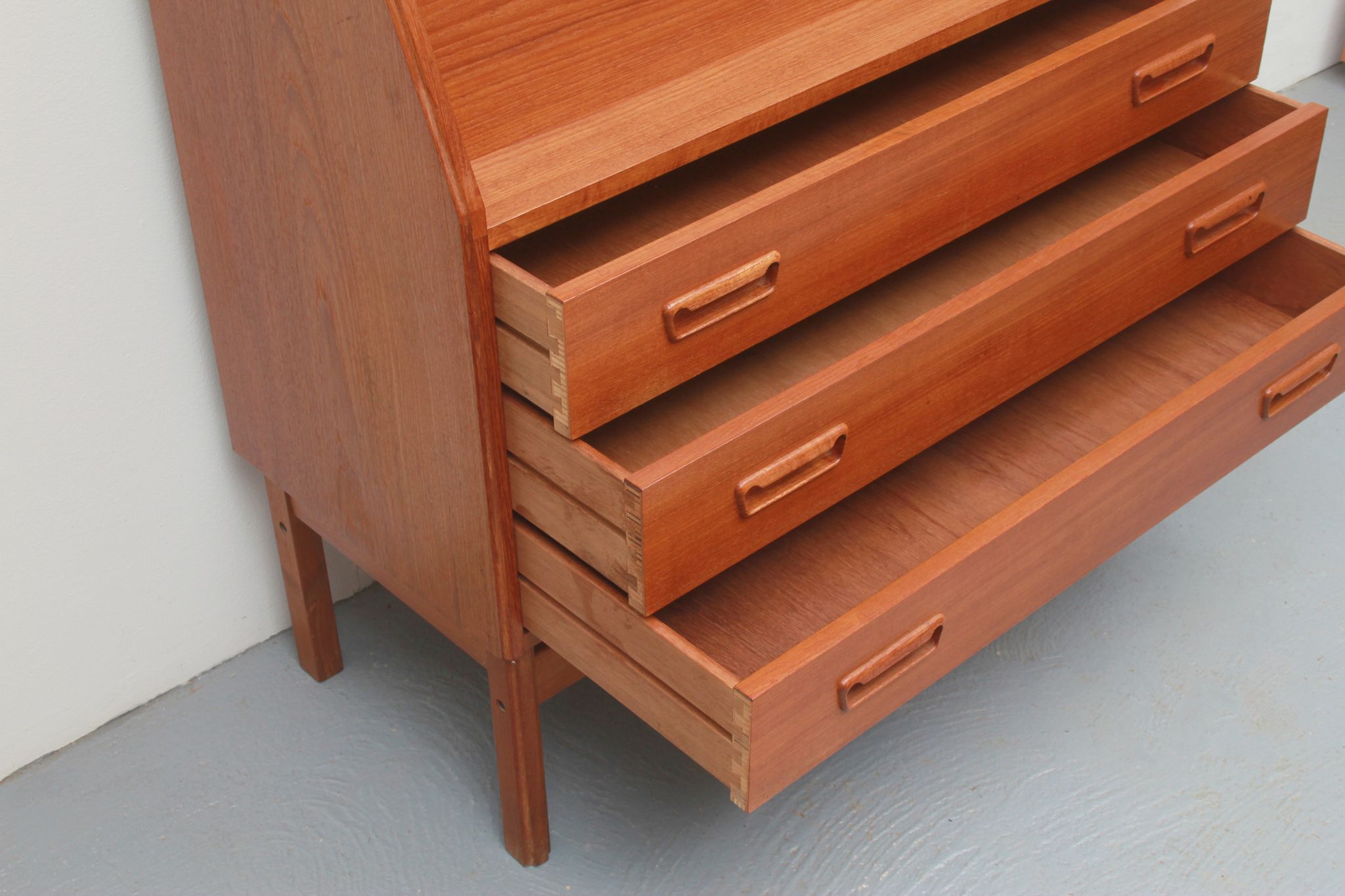 1960s secretary in teak, Dyrlund Denmark